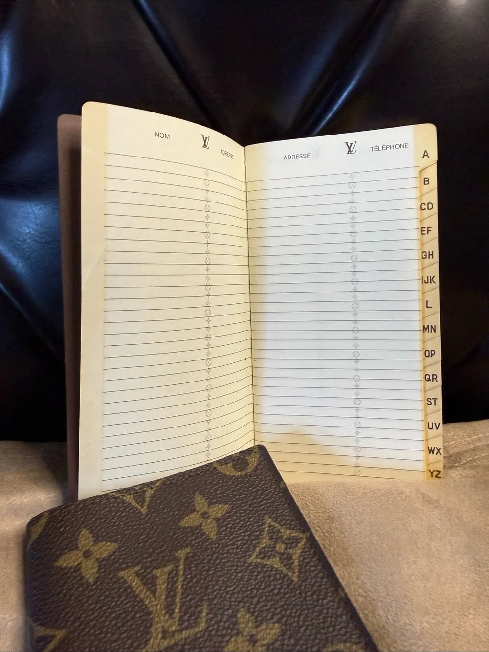Vintage Louis Vuitton LV Monogram Canvas Simple Checkbook Wallet w/Insert